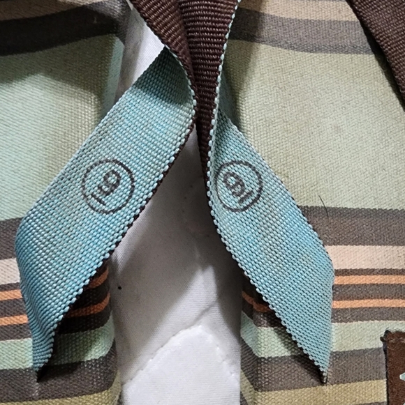 Sahara Fabric striped flip flops sandals - Picture 3 of 7